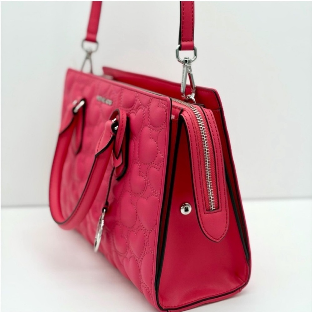 MICHAEL KORS Sheila Medium Heart Embroidered Satchel Crossbody - Picture 4 of 10